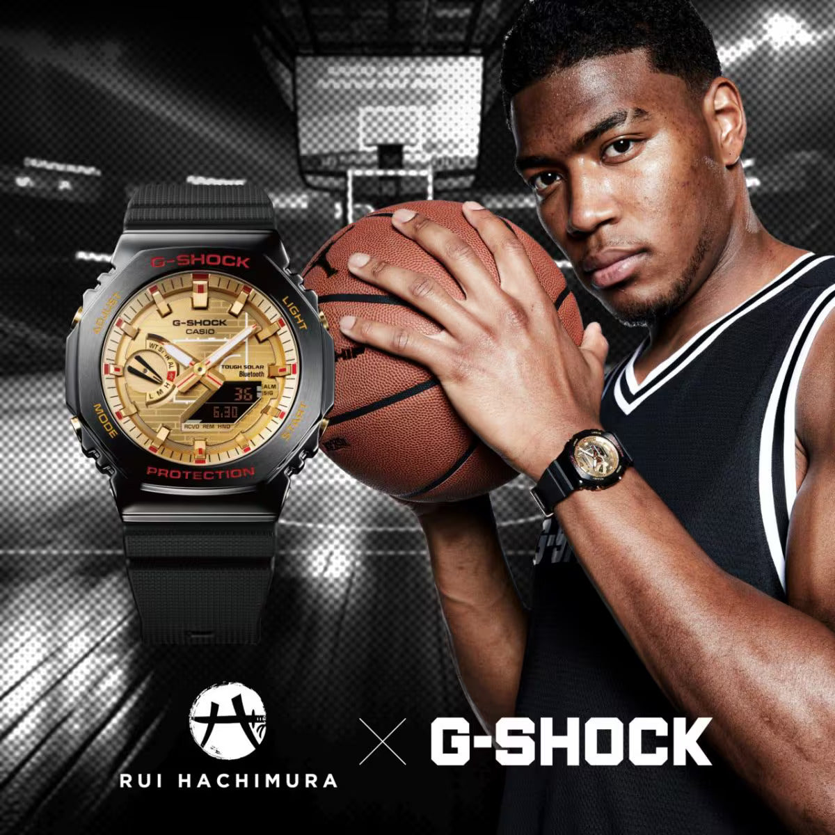 CASIO G-SHOCK GBM-2100RH-1A RUI HACHIMURA SIGNATURE GOLD WATCH