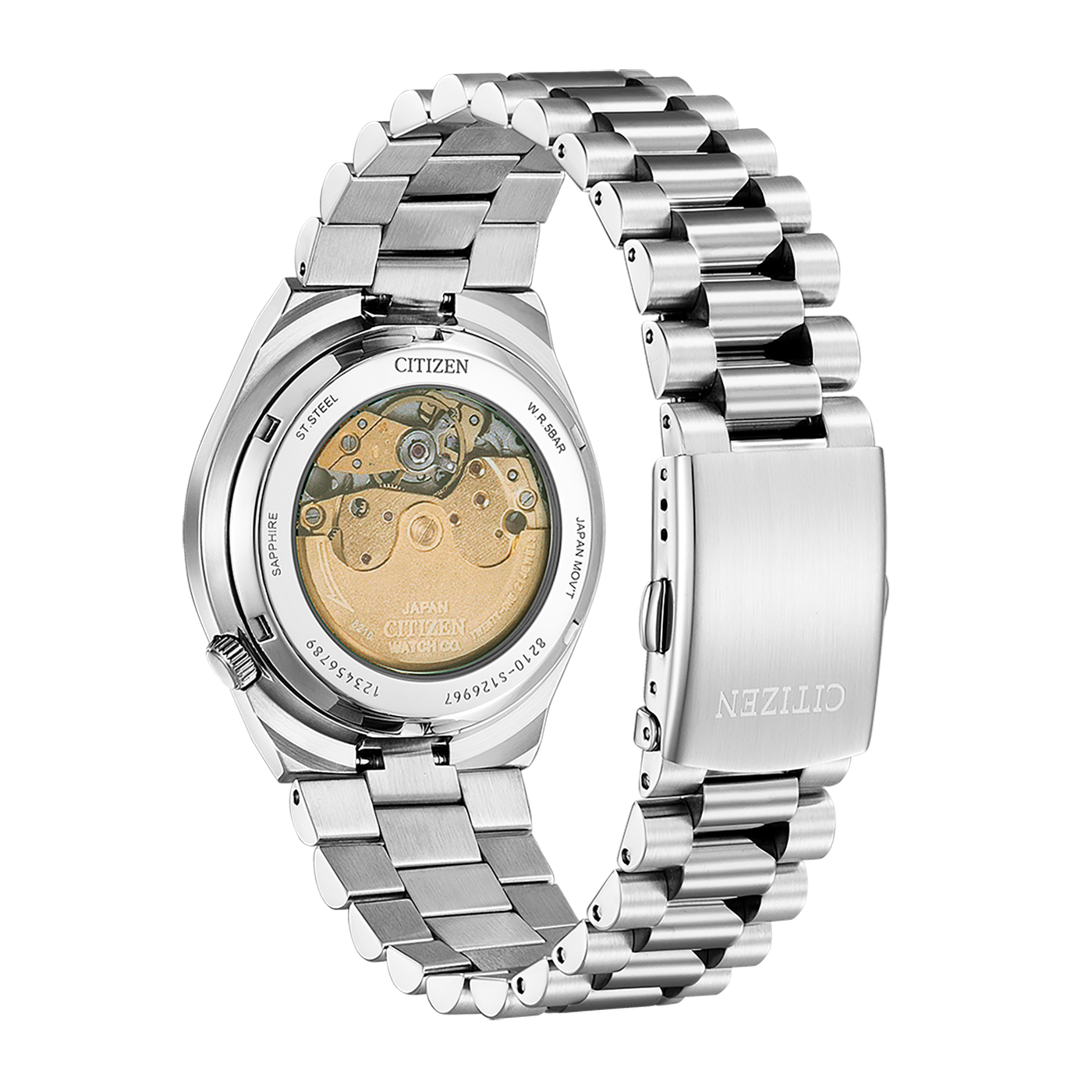 CITIZEN NJ0150-81E TSUYOSA AUTOMATIC BLACK DIAL WATCH