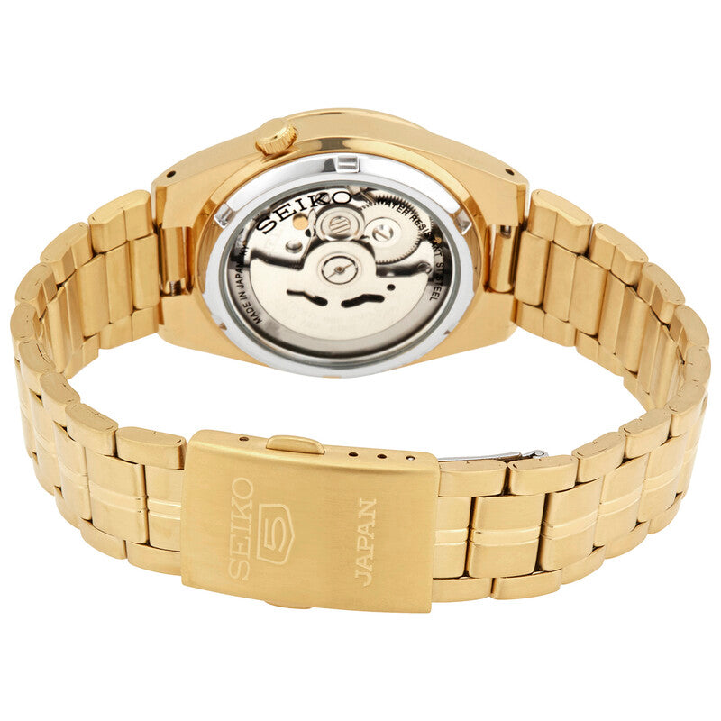 SEIKO 5 SNK578J1  SNK578 STAINLESS STEEL GOLD WATCH 36MM
