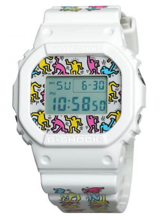 CASIO G-SHOCK DW-5600KEITH19-7 KEITH HARING LTD EDITION WHITE WATCH